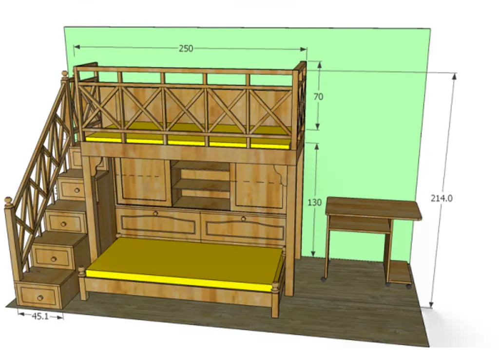 design Bunk bed set project